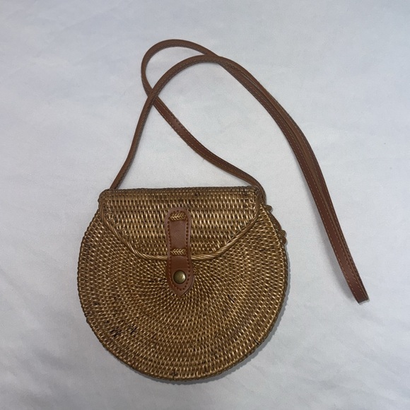 Anthropologie Rattan Bag - Picture 2 of 9